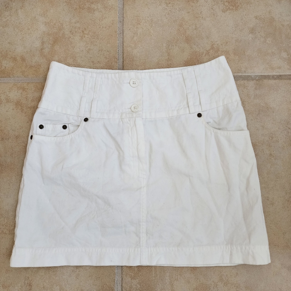Kookai White Mini Skirt